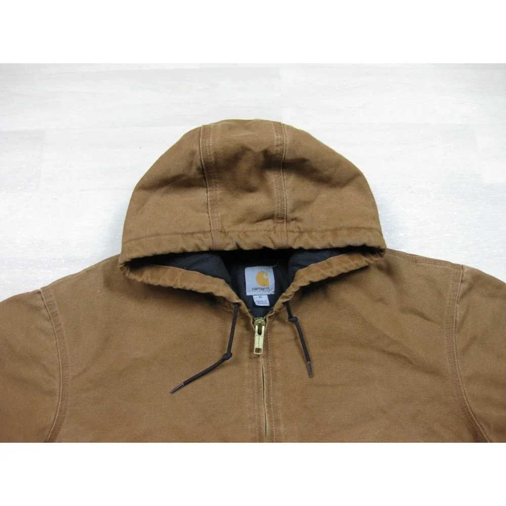 Vintage Carhartt Duck Canvas Active Jacket Men's (XL) Workwear‎ Quilt Lined J130